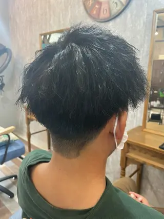 ショート パーマ メンズ hairsBerry 豊津店のヘアスタイル