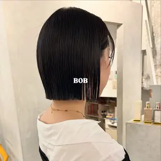 ショート カラー 切りっぱなしBOB 職人💜Anzuのヘアスタイル