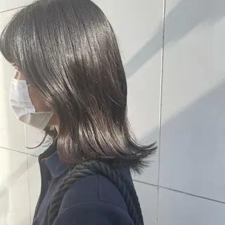 ミディアム カラー ヘアアレンジ 高井瑠華🌼 ストカールカット特化のヘアスタイル