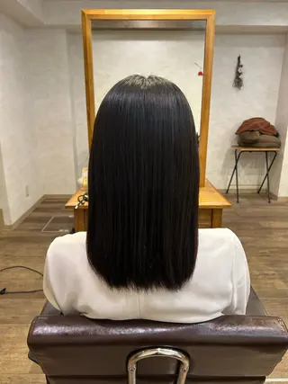 セミロング 吉田 萌花のヘアスタイル