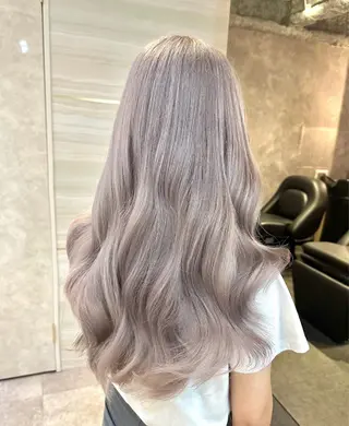 ロング カラー パーマ ヘアアレンジ メンズ 🌱巴結生🌿大宮 ☁️ミルクティーのヘアスタイル