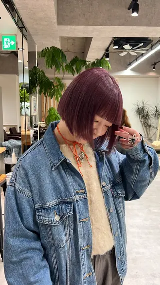 ショート カラー 透明感カラー/ボブ / MARIE🍇のヘアスタイル