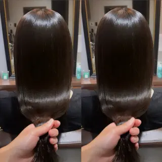 ロング 💎透明感カラー／暗 くしない白髪染め💎のヘアスタイル