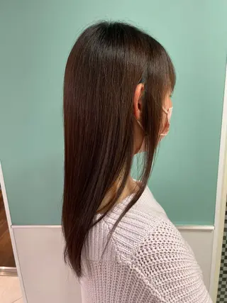 カラー 前田圭哉／ストレート ／艶髪／艶カラーのヘアスタイル