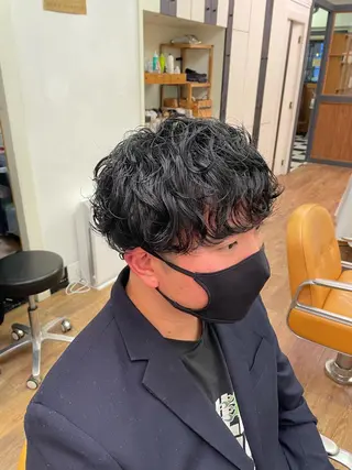 パーマ メンズ 川上拓真 ✂︎学芸大学のヘアスタイル