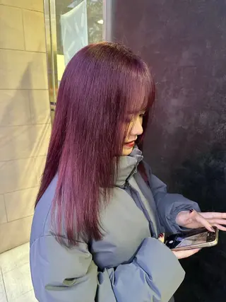 ロング カラー 縮毛矯正/レイヤー /カラー🎀おぐりンのヘアスタイル