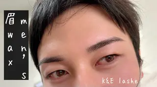 メンズ アイブロウ K&E lashe /大垣 まつ毛、眉毛のマツエク・マツパデザイン