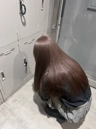 カラー 透明感ベージュ🤎 ナチュラルレイヤーのヘアスタイル