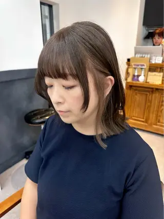 ミディアム カラー パーマ ヘアアレンジ メンズ レイヤーカット／顔周 りカット/縮毛矯正のヘアスタイル