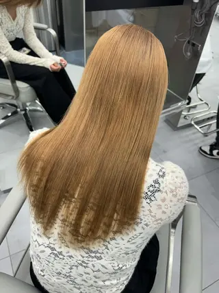 ロング カラー ヘアアレンジ 渋谷のブリーチカラー シェフ🧑‍🍳蓮のヘアスタイル