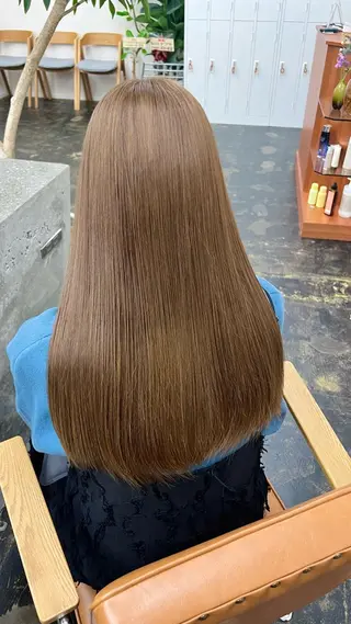 ロング カラー ミディアムレイヤー/ 艶カラー🎀 emiのヘアスタイル