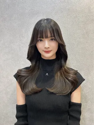 ロング カラー 🩷韓国ヘア/ヨシン モリ🩷Maikaのヘアスタイル