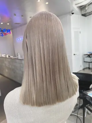 セミロング カラー ヘアアレンジ 🍯傷ませないカラー 髪質改善🍯彪雅のヘアスタイル