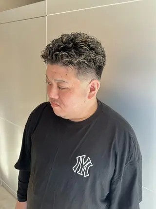 ショート パーマ メンズ 🔥メンズ特化/ パーマ＆カット🌀のヘアスタイル
