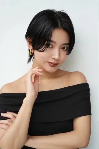 ショート 透明感カラー/伊藤 陸/soigneのヘアスタイル