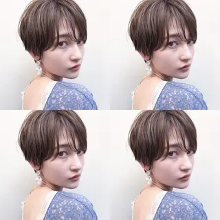 ショート カラー 髪質改善/縮毛矯正/ トリートメント/庭田のヘアスタイル