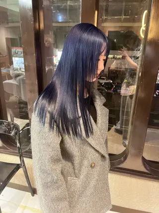 ロング カラー 💖艶ハイトーン髪質 改善💖ケンシンのヘアスタイル