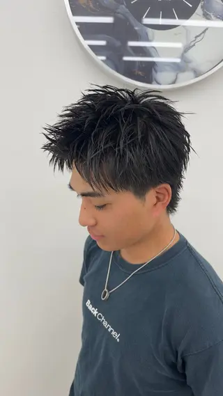 ショート メンズ 秋葉 春輝のヘアスタイル
