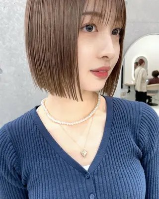 ショート カラー 撮影モデル 様募集中🫧ももかのヘアスタイル