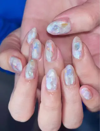 ネイル 銀河屋 の猫のネイルデザイン