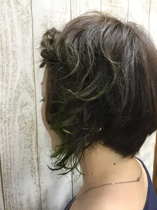 ショート カラー パーマ 後藤 健史のヘアスタイル