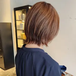 ショート カラー ハヤシ マユ ✂ 府中美容室のヘアスタイル