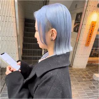 ミディアム カラー 圧倒的なケアブリーチ /髪質改善🩵松田のヘアスタイル