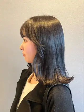 ミディアム カラー kitin 吉祥寺 山岸花のヘアスタイル