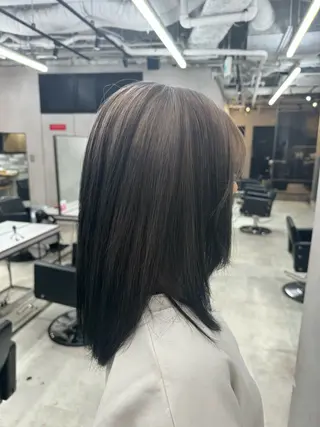 ミディアム カラー 透明感カラー✨艶髪 制作🌱山根あゆみのヘアスタイル