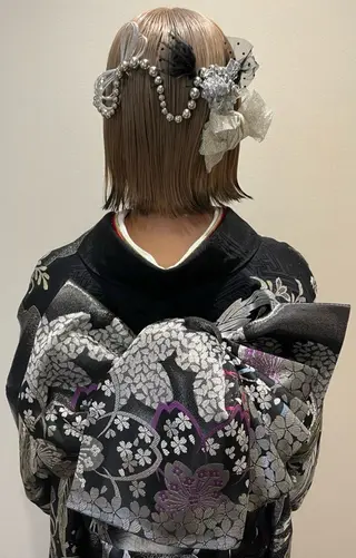 ヘアアレンジ 顔まわり‎🤍小顔 カット🤍みさきのヘアスタイル