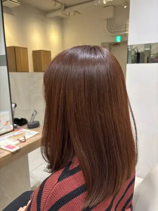 ミディアム カラー かどの あゆみのヘアスタイル