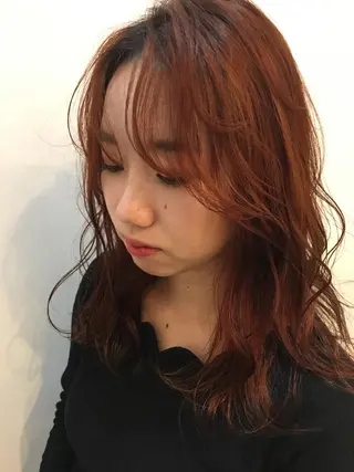 ロング カラー 狩野 羅夢のヘアスタイル