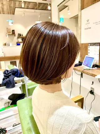 ショート カラー rinrin 天文館のヘアスタイル