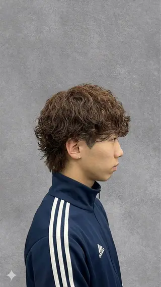 パーマ メンズ 【毎朝セット3分】 メンズパーマ　真人のヘアスタイル