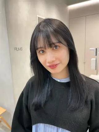 セミロング 表参道ミディアム レイヤー山岸季生のヘアスタイル