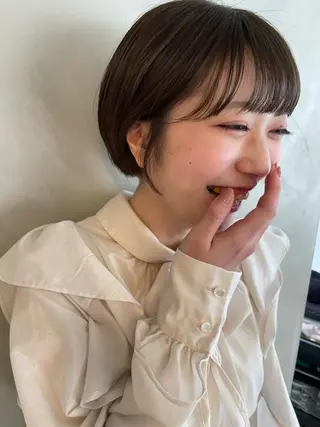 ショート 🪞透け感&韓国ヘア 🪞honokaのヘアスタイル