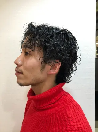 ショート パーマ メンズ アトム/ウルフ パーマ/レイヤーのヘアスタイル