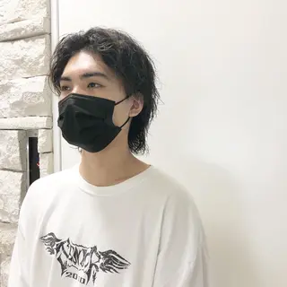 パーマ ヘアアレンジ メンズ ainico+所属・メンズ特化✂️栗原 侑也のヘアスタイル