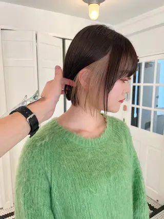 ミディアム カラー Memories 銀座のヘアスタイル