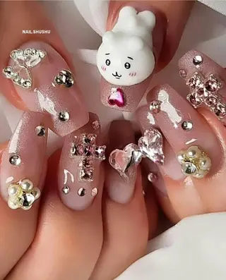 ネイル 3dパーツ/流行り 👧shushu❤️のネイルデザイン