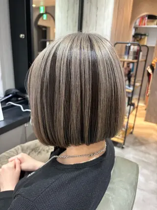 ショート ✨似合わせボブ✨ 縮毛矯正のヘアスタイル