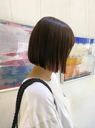 ショート パーマ asuka/似合わせ /レイヤー/暖色のヘアスタイル