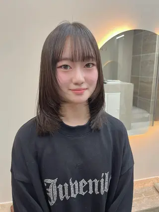 ミディアム パーマ 《柔らかhair𓍯 》木村美姫のヘアスタイル