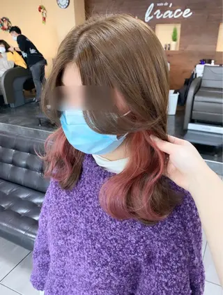 ミディアム 🫧艶髪カラー🫧 森本くるみのヘアスタイル