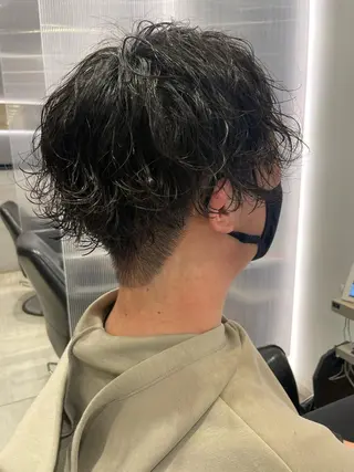 パーマ センター南　髪質改善 大引　優のヘアスタイル
