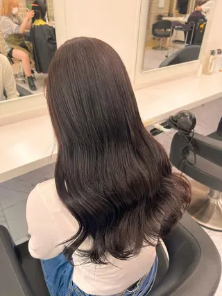 セミロング 💖札幌カラー 指名No.1💖玲奈のヘアスタイル