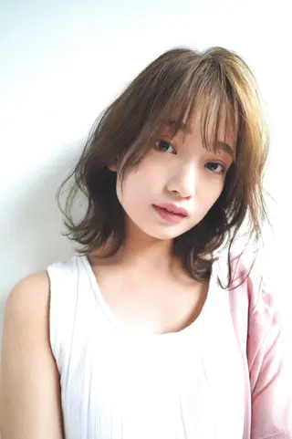 ミディアム パーマ 千 田のヘアスタイル