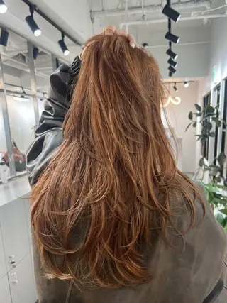 セミロング カラー 💖梅田レイヤー💖 副店長Tsubasaのヘアスタイル