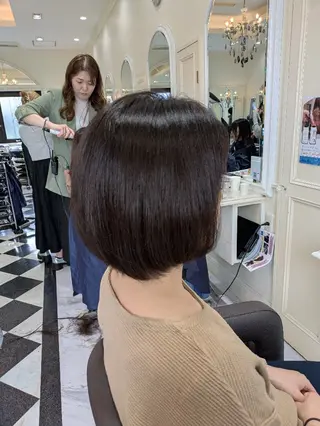 ミディアム Salon de with根本博史のヘアスタイル
