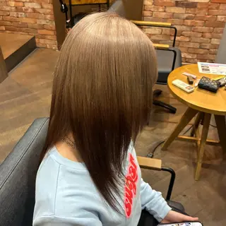 ロング ✨ハイトーン/暗髪/ ハイライト/松岡✨のヘアスタイル